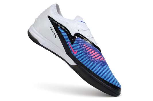 Chuteira Futsal Nike Phantom 6 Low Elite IC - White Blue Pink