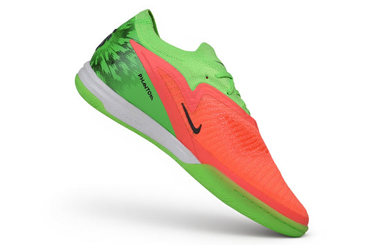 Chuteira Futsal Nike Phantom 6 Low Elite IC - Hiper Crimson Limelight