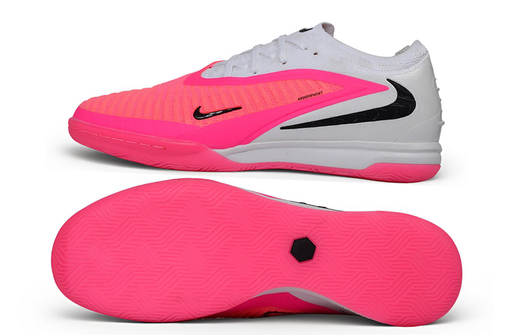 Chuteira Futsal Nike Phantom 6 Low Elite IC - White Pink Blast