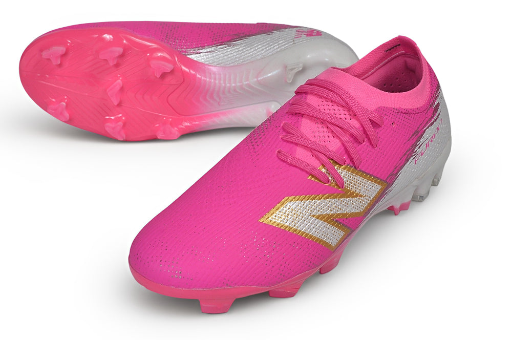Chuteira Campo New Balance Furon V8 Elite FG - Pink Heat