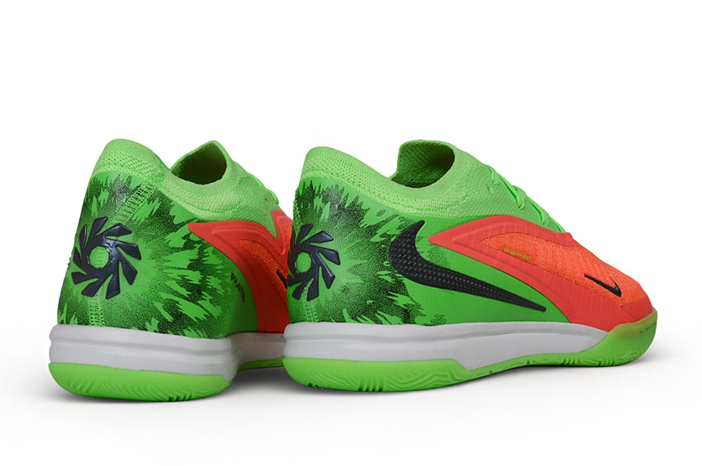 Chuteira Futsal Nike Phantom 6 Low Elite IC - Hiper Crimson Limelight