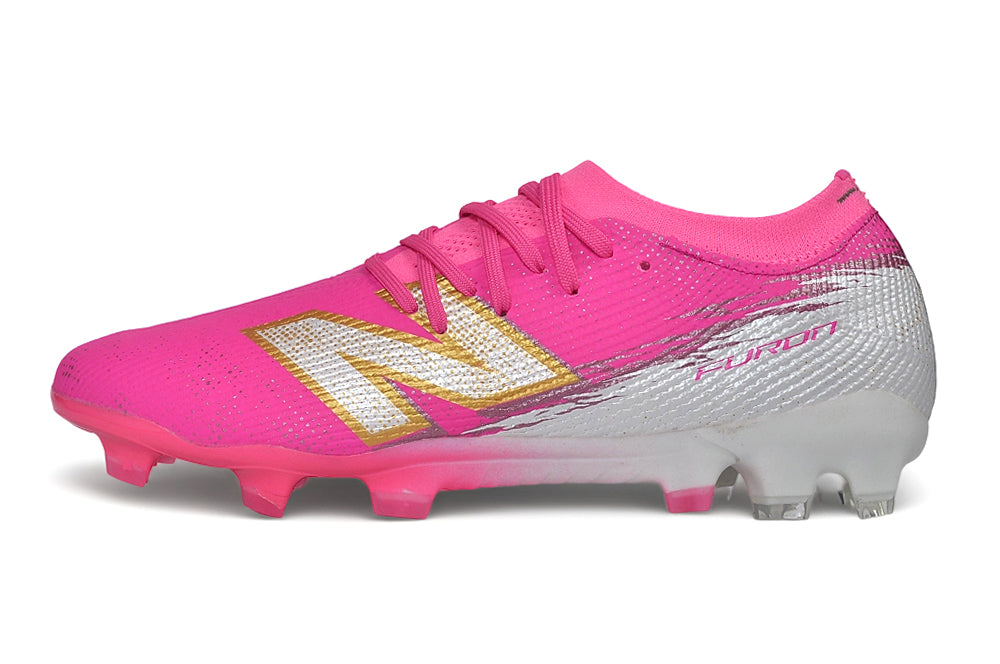 Chuteira Campo New Balance Furon V8 Elite FG - Pink Heat