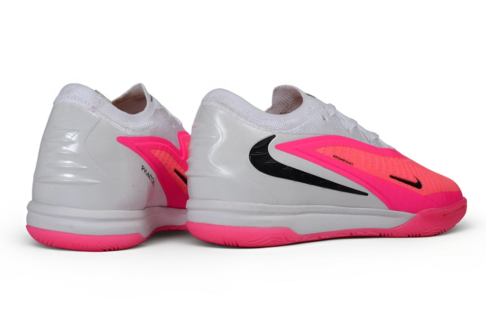 Chuteira Futsal Nike Phantom 6 Low Elite IC - White Pink Blast