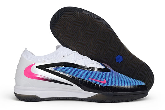 Chuteira Futsal Nike Phantom 6 Low Elite IC - White Blue Pink