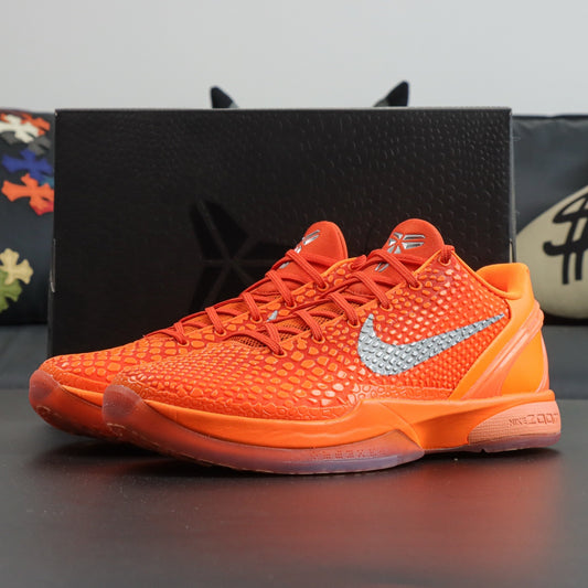 Tênis Nike Kobe 6 Protro Orange Silver