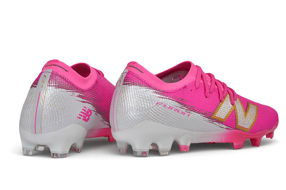 Chuteira Campo New Balance Furon V8 Elite FG - Pink Heat
