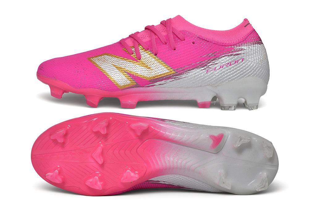 Chuteira Campo New Balance Furon V8 Elite FG - Pink Heat