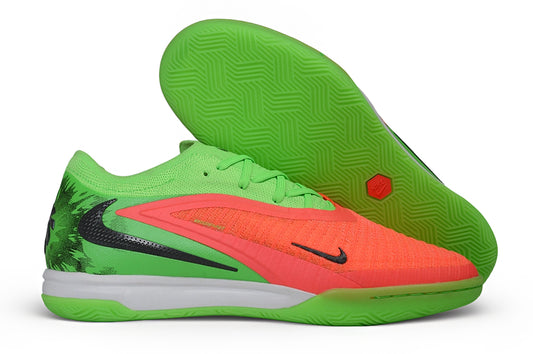Chuteira Futsal Nike Phantom 6 Low Elite IC - Hiper Crimson Limelight
