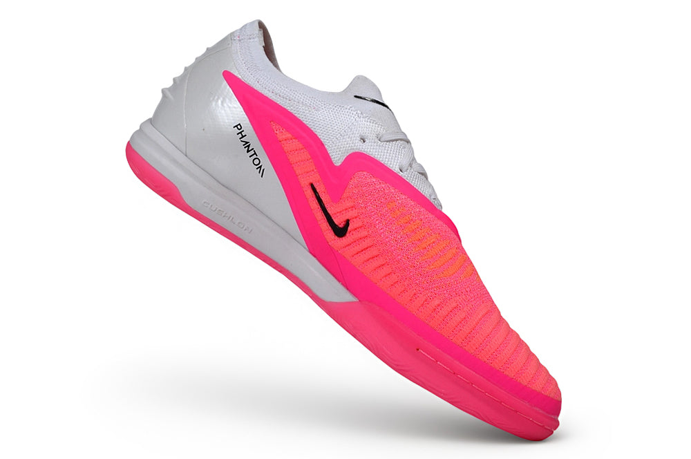 Chuteira Futsal Nike Phantom 6 Low Elite IC - White Pink Blast